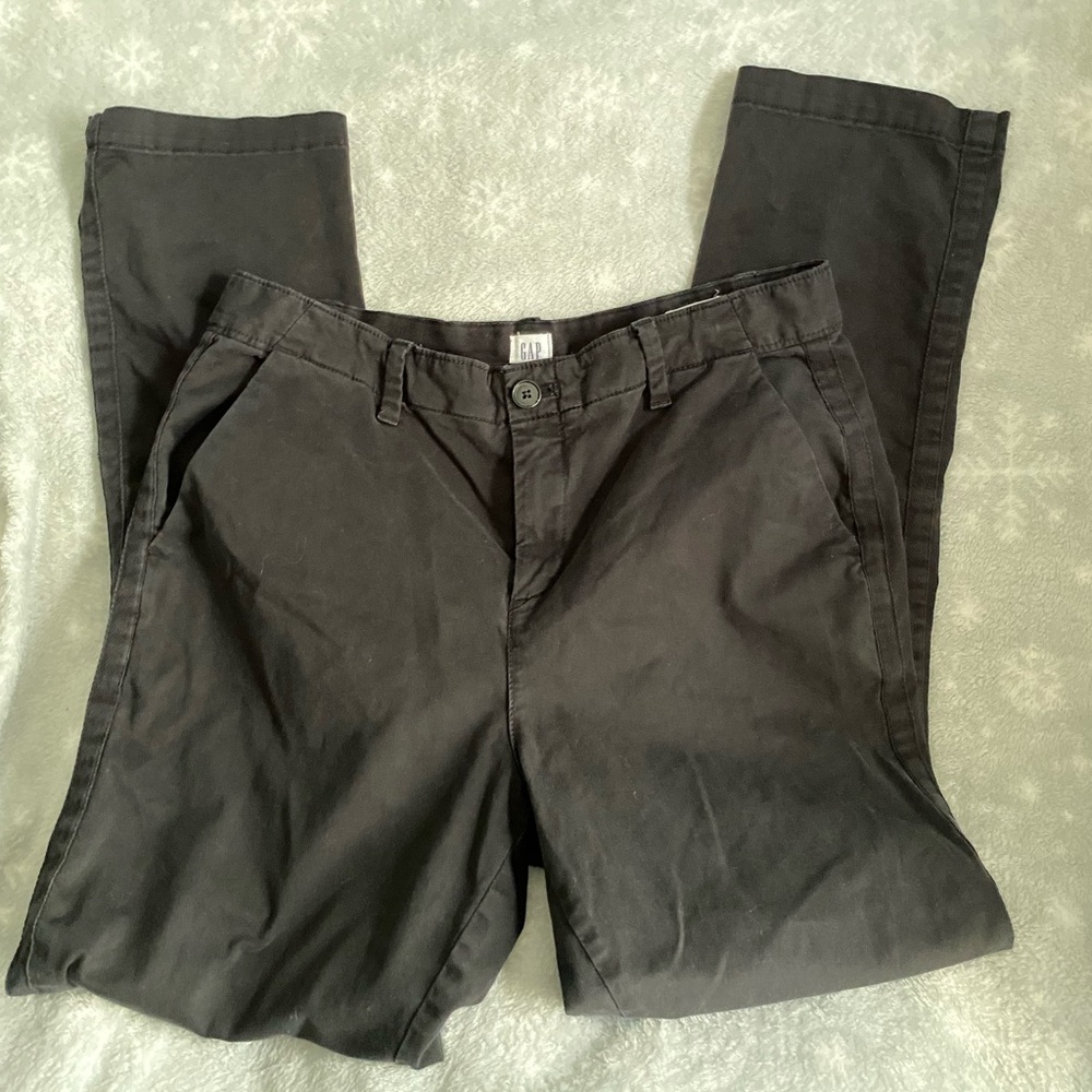 GAP girlfriend chino work pants | size 4 | black